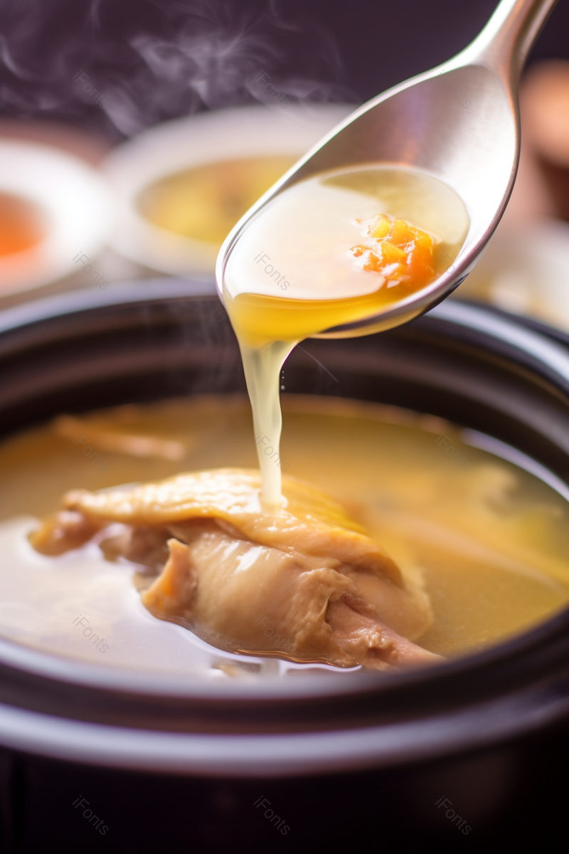 一尊熬制很久的老火靓汤养生鸡汤鸡肉美食,高清,摄影图,摄影图片,图片大全,摄影图免费下载